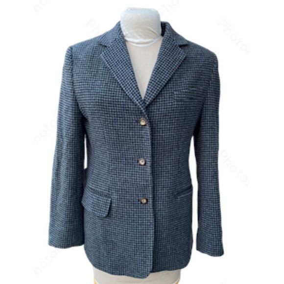 L. L. Bean Wool Cashmere Blend Blazer Size 10 3-Button Front Lined - Picture 1 of 9